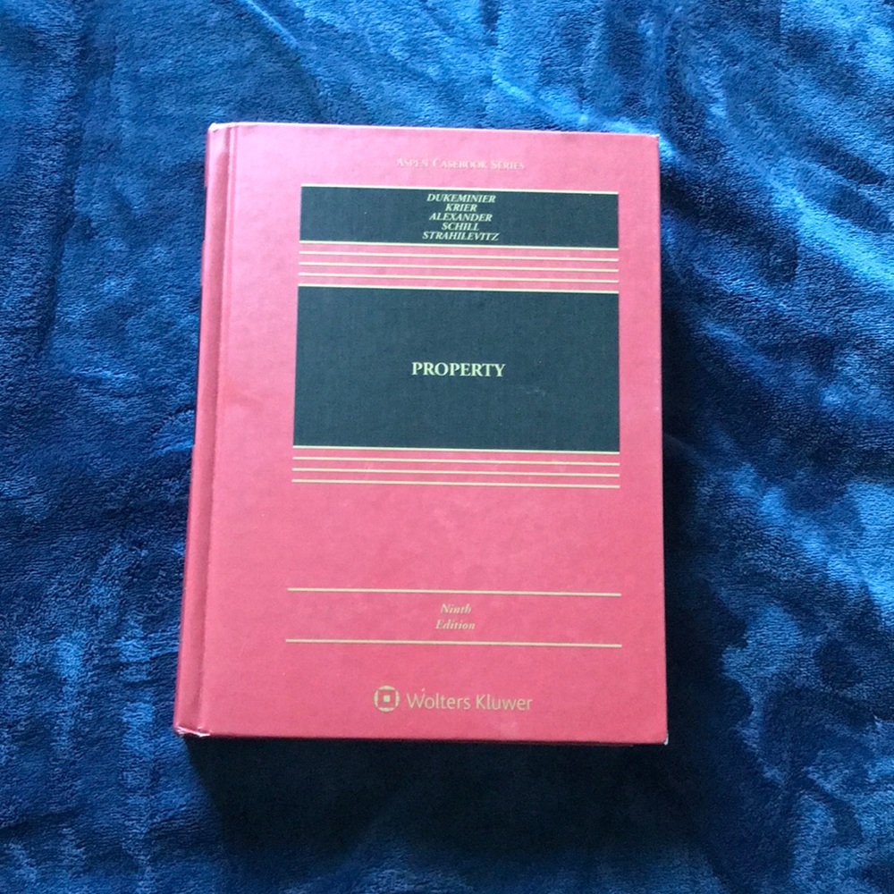Law school casebook- property